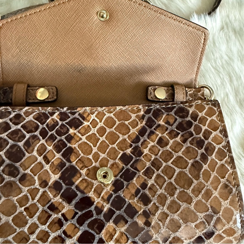 Michael Kors Python Embossed Leather Crossbody Cl… - image 5